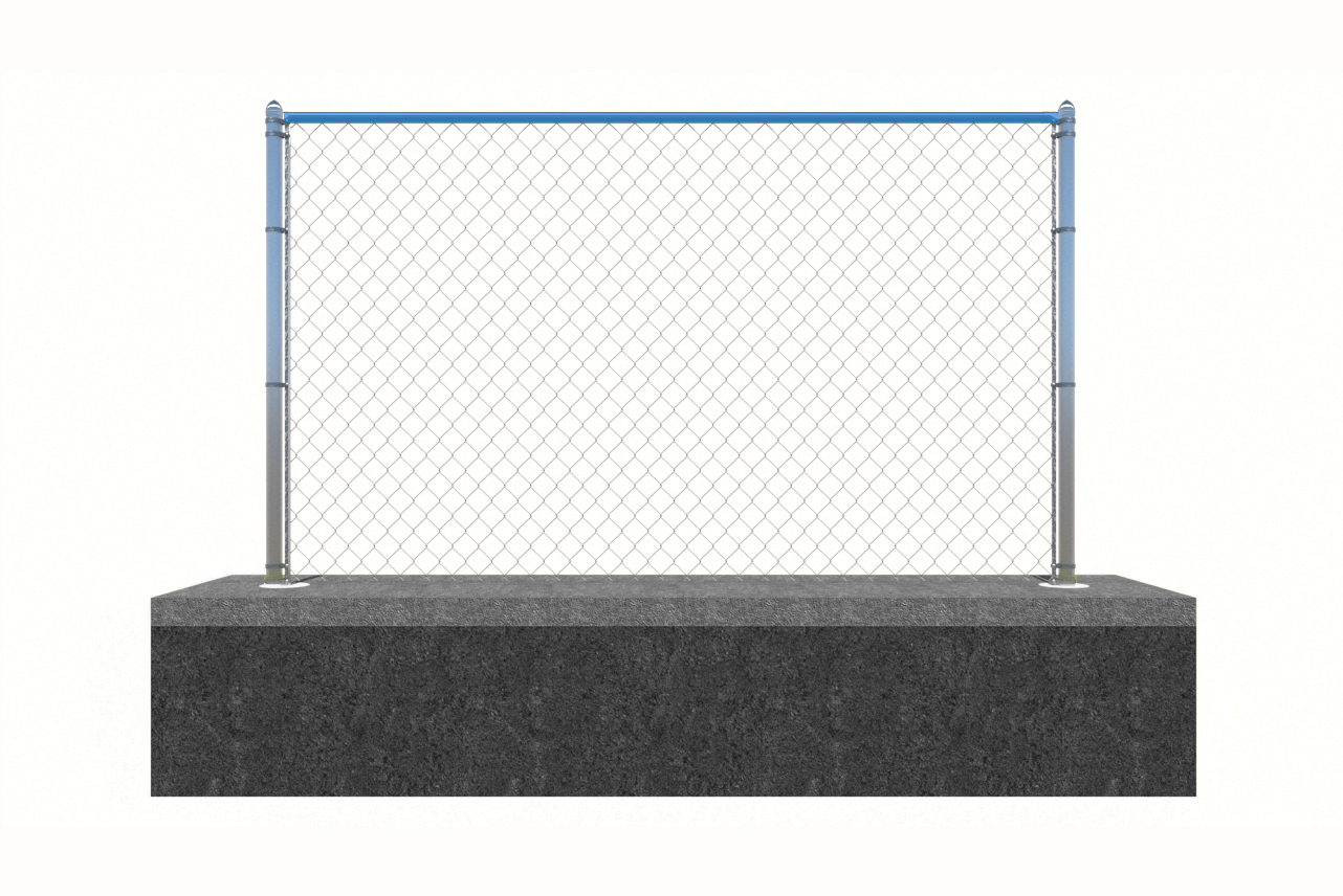 Chain link top rail