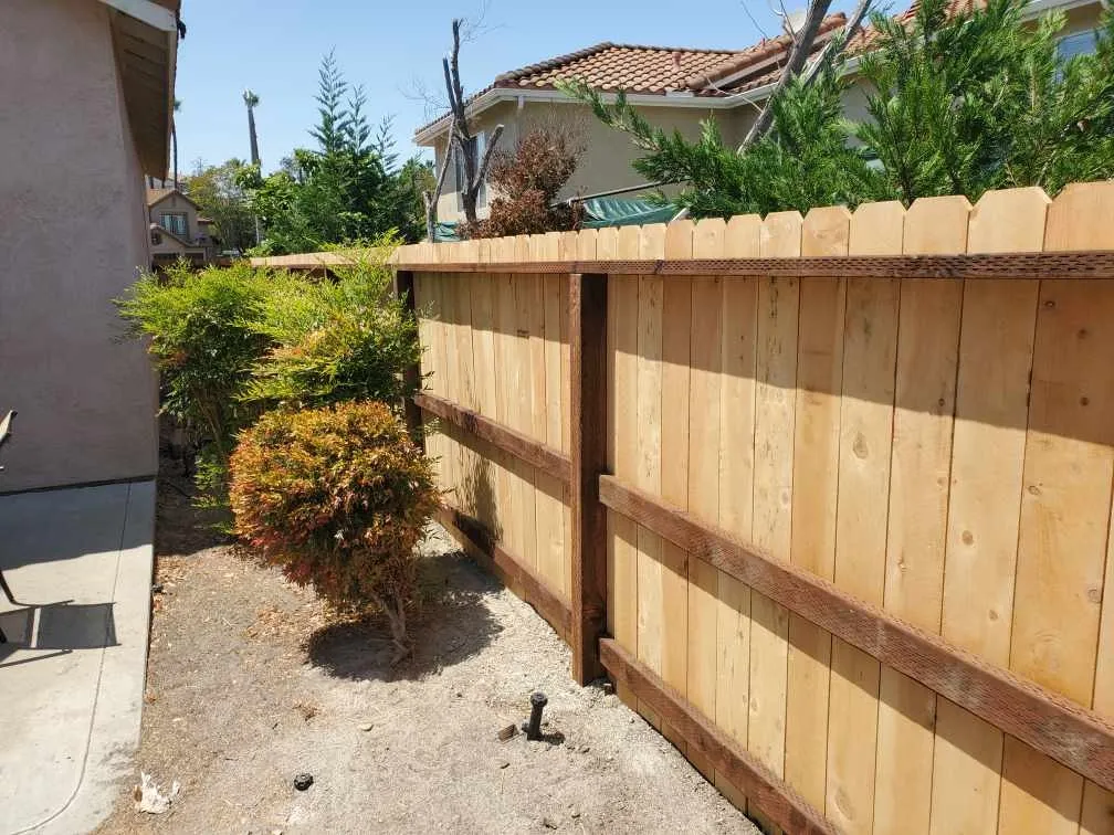 residential cedar fence