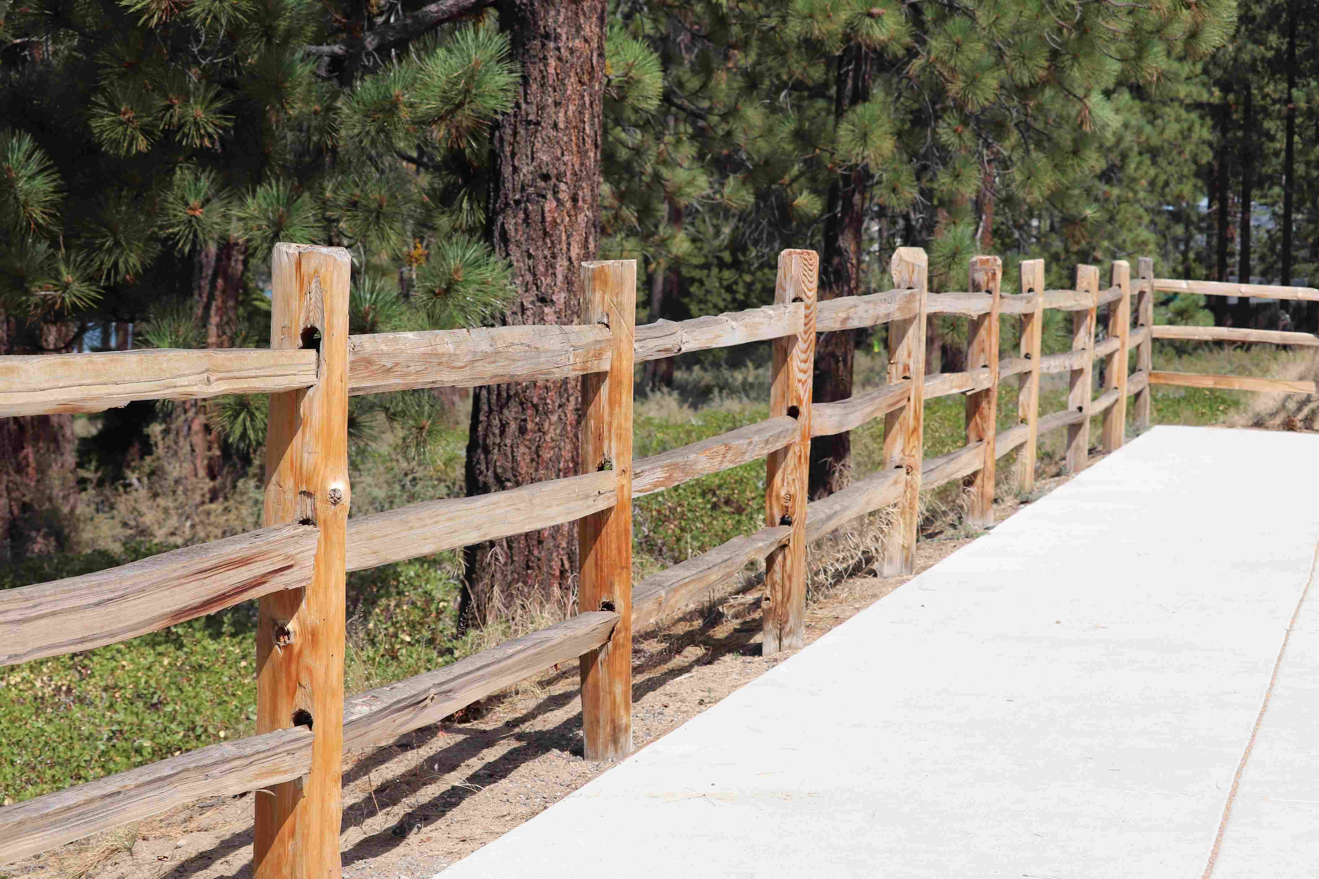 3 rail split rail fence