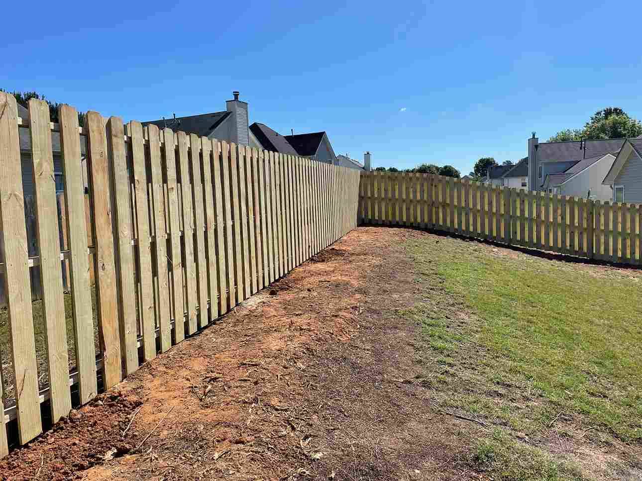 Shadowbox wood fence