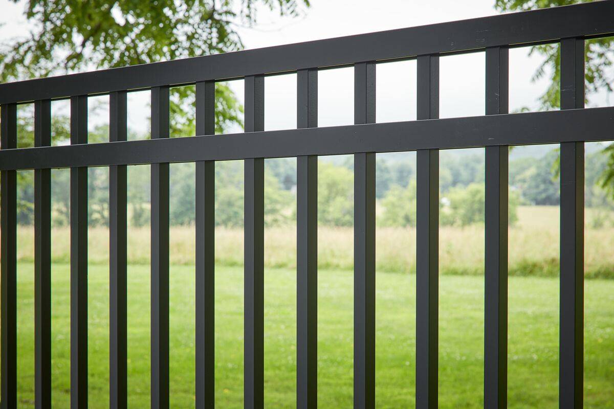 tubular metal fence