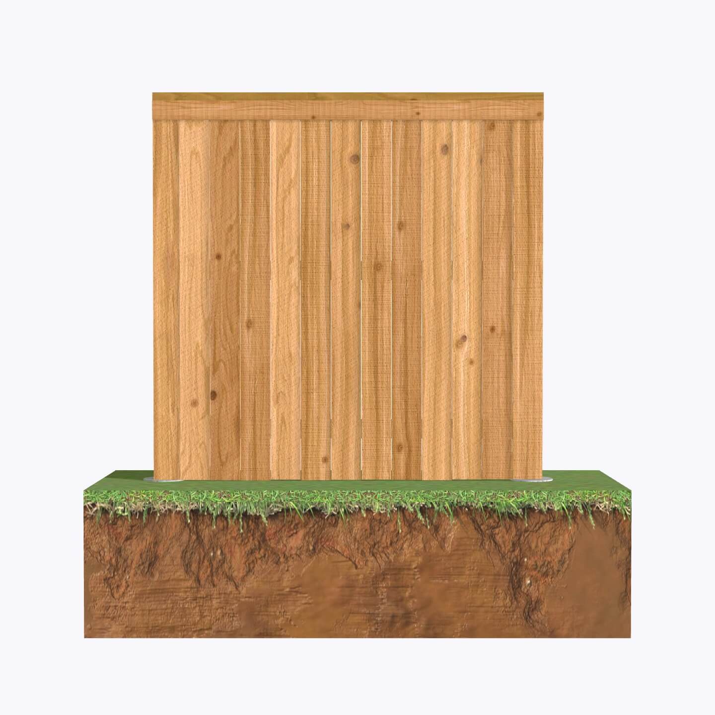 Cedar fence panels