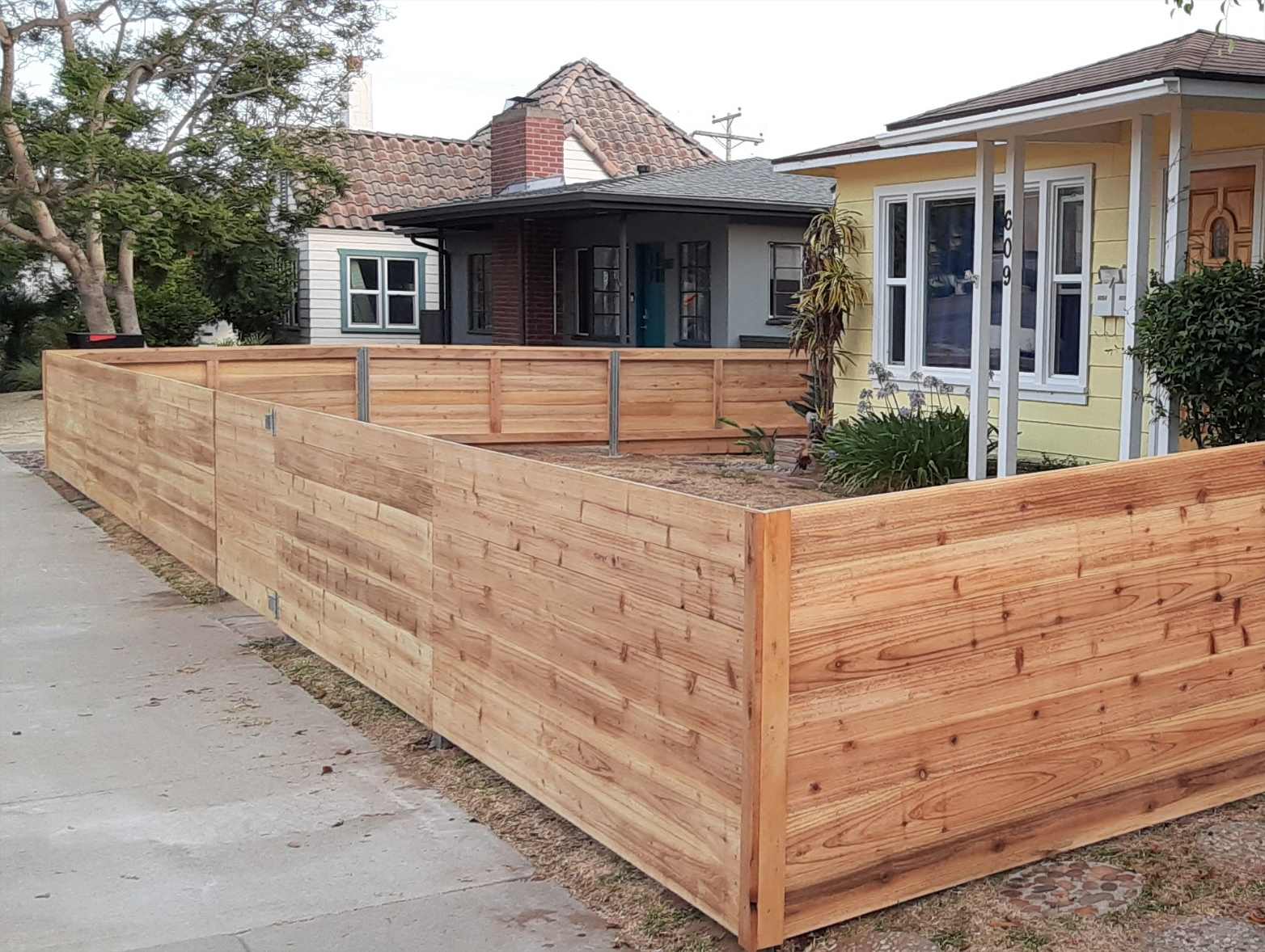 Front yard privacy fence