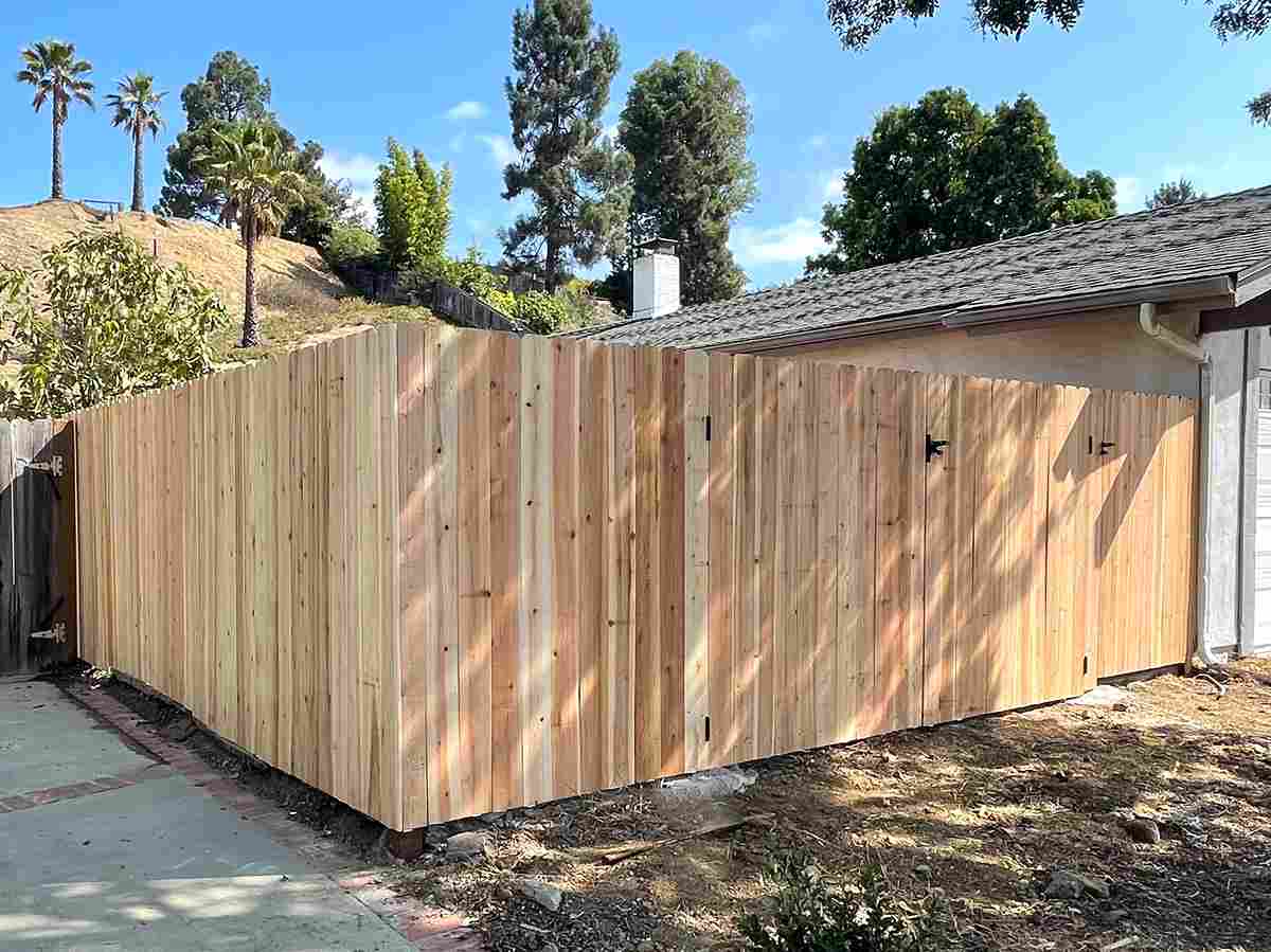 Nail up wooden fence
