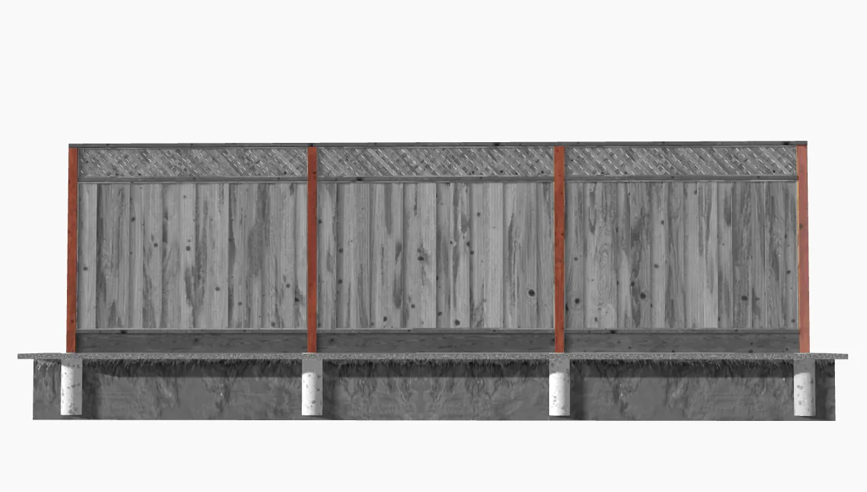 Privacy fence post