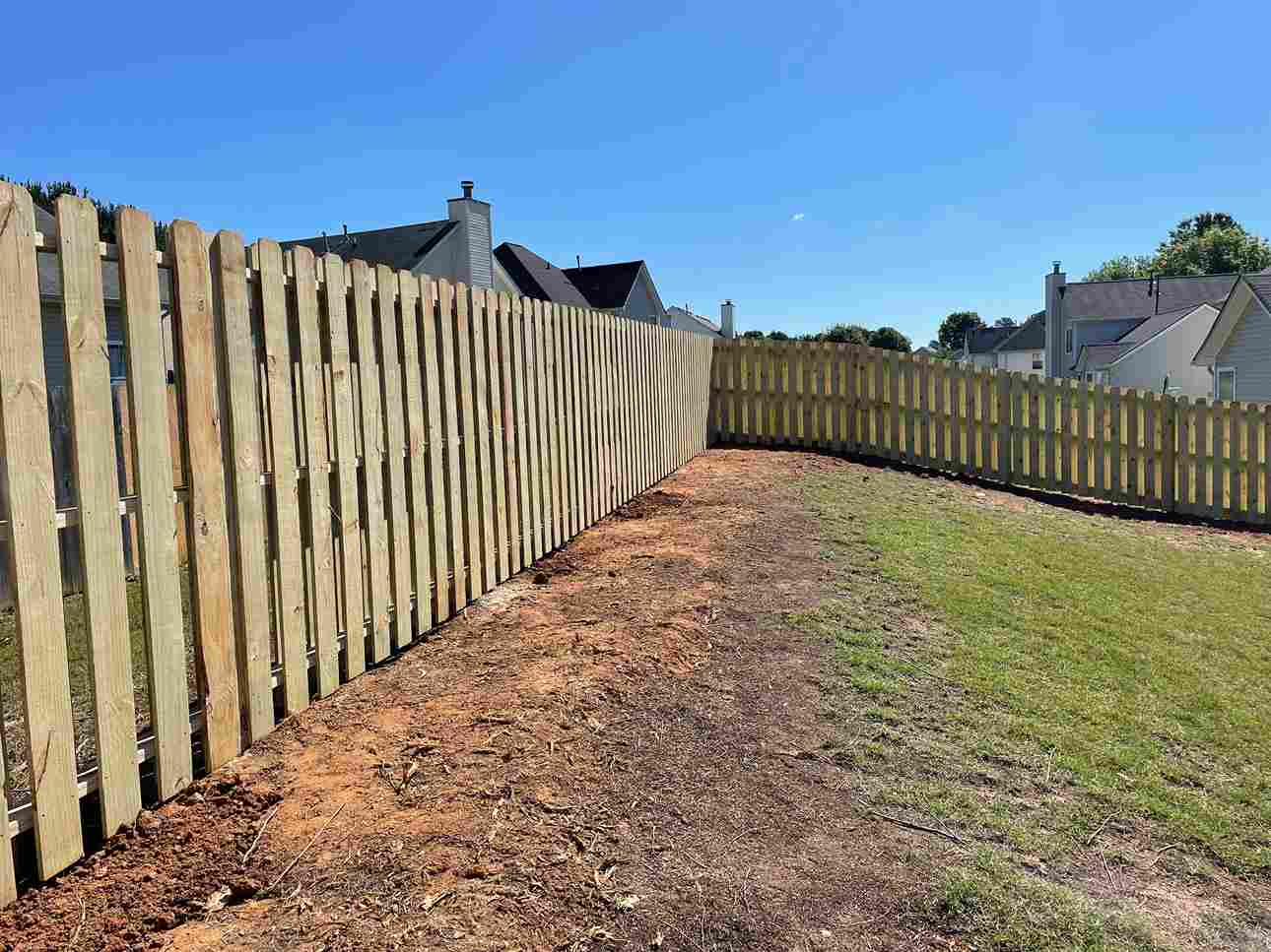Shadowbox wood fence