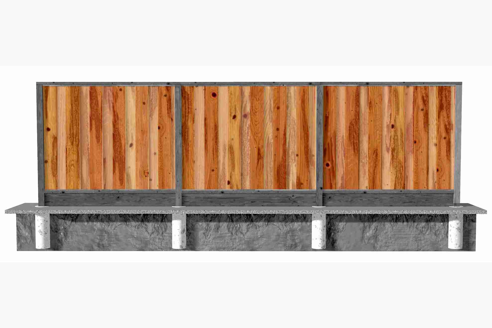 Wood fence pickets