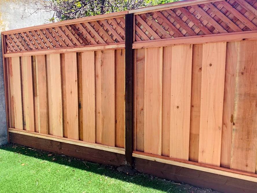Wooden fences for privacy